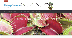 Desktop Screenshot of flytrapcare.com