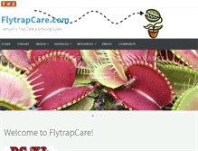 Tablet Screenshot of flytrapcare.com